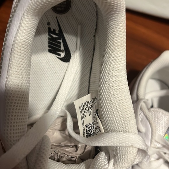Nike Court Vision white with iridescent. Size 9.5 women’s - Picture 2 of 7